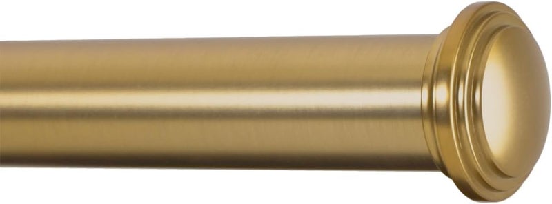 Ivilon Window Curtain Rod Decorative End Cap Design, 1 Inch Rod, 72 to 144 Inch. Warm Gold - Image 2